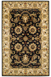 Eloquent Garden Brilliant Black Area Rug