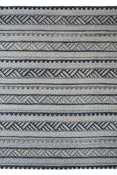 Criss-Cross Graphite Area Rug