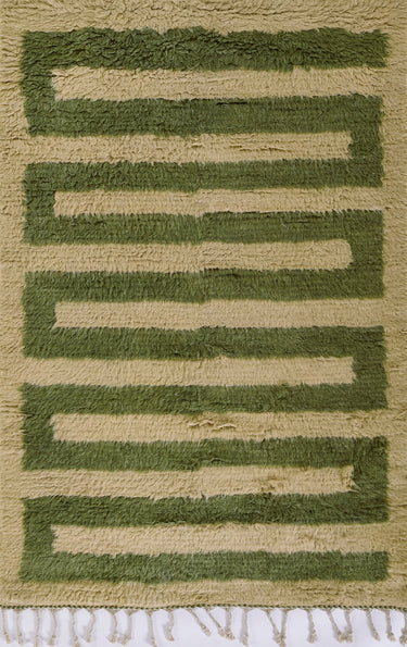 Momeni Neo NEM-1 Green Handwoven Area Rug, 5' X 8'