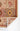 Red Geometric area rug 9' X 12' - corner detail and border