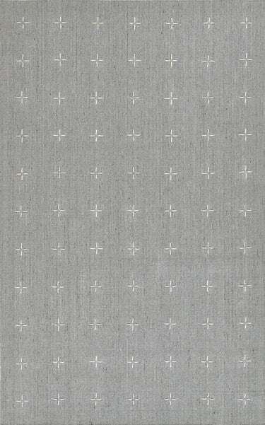 Momeni Oliver 80% Wool 20% Polyester Light Blue Area Rug, 8' X 10'