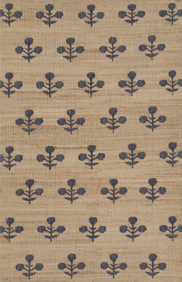 Erin Gates Orchard 70% Jute 20% Wool 10% Cotton Blue Area Rug, 8' X 10'
