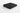 Black area rug 10' X 14' - overhead flat lay view