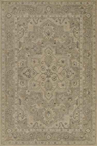 Momeni Pasha 100% Wool Taupe Runner Rug, 2'3" X 8' Runner