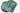 Blue area rug 6' X 8' - overhead flat lay view