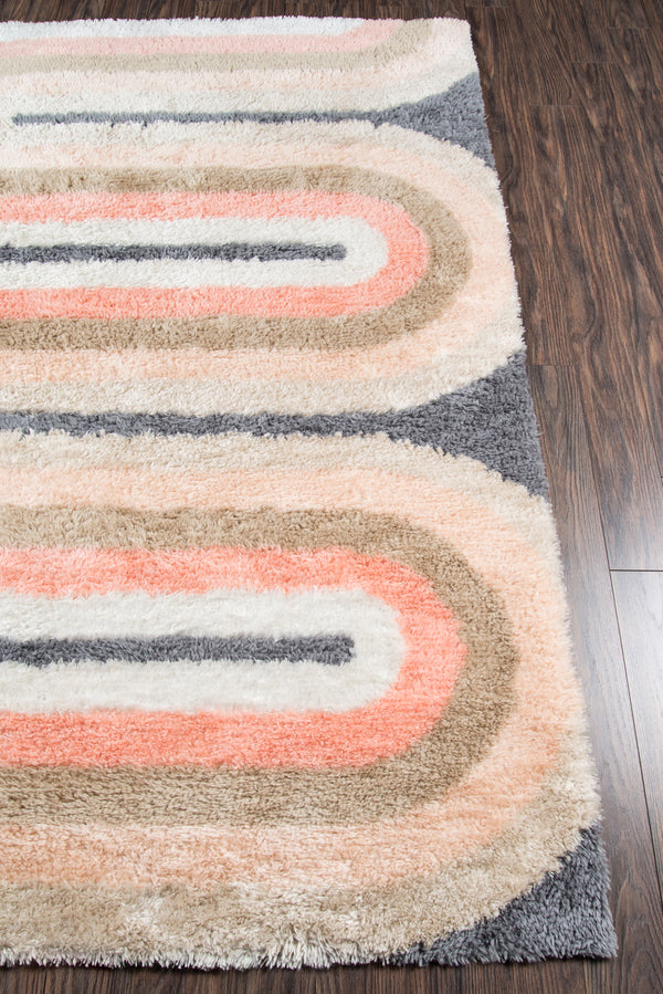 Geometric Multicolor Area Rug, Retro 2' X 3' - RET-2 lifestyle