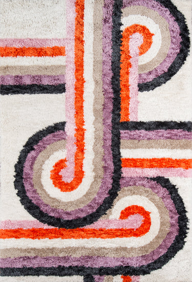 Novogratz Lavender Retro Area Rug in 5' X 7'6" - RET-5
