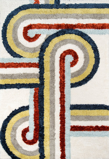Novogratz RET-5 Turnstyle Runner Rug, Multi 2'3" X 7'6" Runner