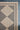 Black Contemporary area rug 4'1" X 6 - corner detail and border