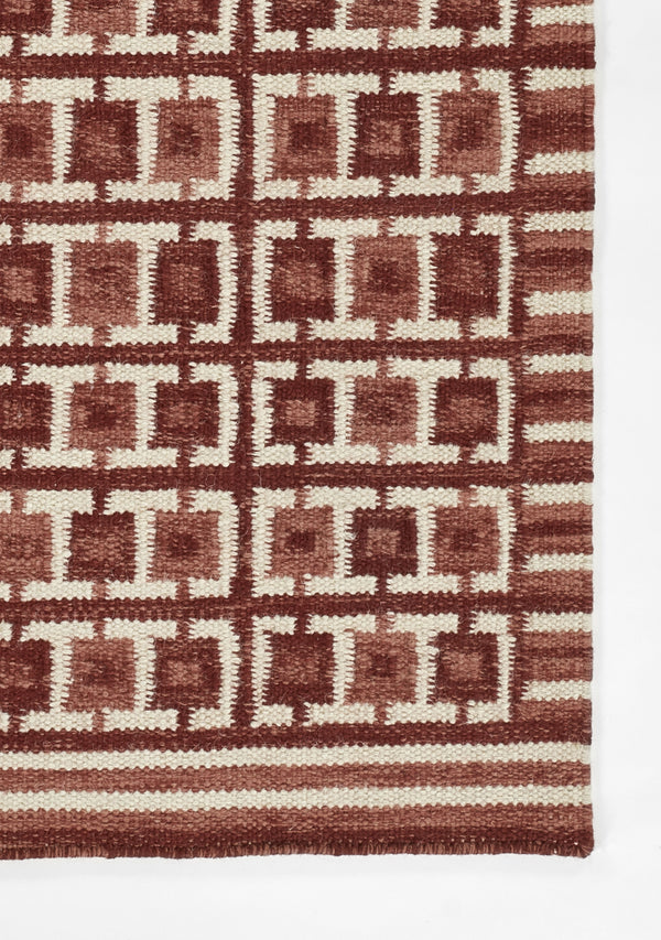 Scandi Runner Runner Rug - Red Wool Blend, 2'6