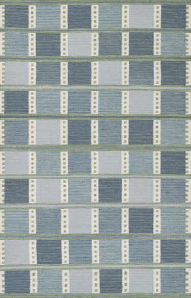 Momeni Scandi 80% Wool 20% Cotton Blue Area Rug, 9' X 12'