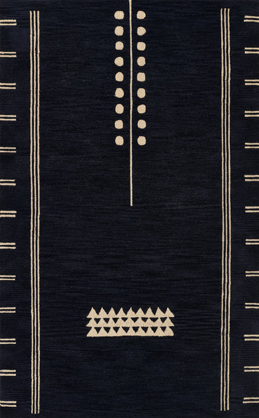 Simba Navy Area Rug - SIM-5 Hand - Tufted, 9' X 12'