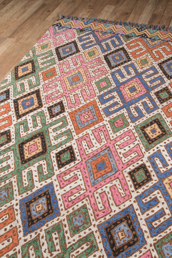 Striped Multicolor Area Rug, Tahoe 5' X 8' lifestyle