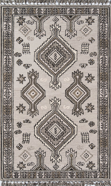 Tahoe Grey Area Rug - TA-03 Hand - Tufted, 3'6" X 5'6"