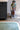 Green Contemporary area rug 3'6" X 5 - corner detail and border