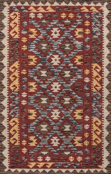Momeni Tangier TAN-7 Red Hand - Tufted Area Rug, 8' X 11'