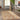 Red Floral area rug 9'6" X 13 - corner detail and border