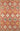 Red Floral area rug 2'3" X 8 - styled in a living room