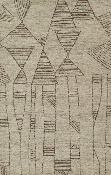 Momeni Teppe 100% Wool Grey Runner Rug, 2'3" X 8' Runner