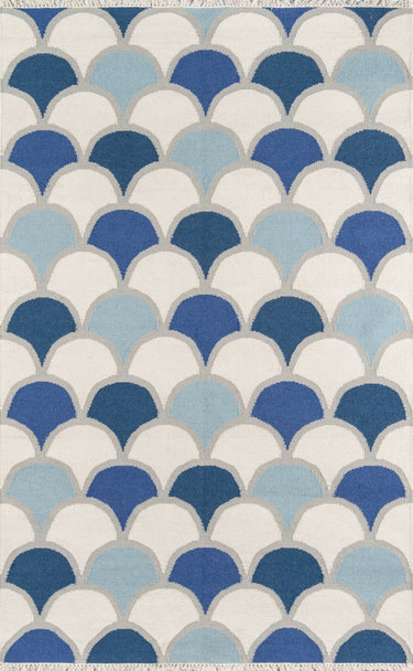 Novogratz Topanga TOP-2 Blue Handwoven Runner Rug, 2'3" X 8' Runner