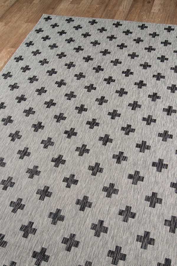 Villa VI-01 Contemporary Area Rug in Grey, 5'3