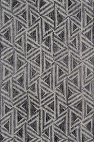 Como Charcoal Machine - Made Runner Rug, Villa VI-06 2' X 6' Runner