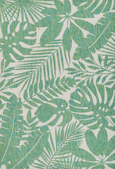 Green Villa Machine - Made Runner Rug by Novogratz, 2'7" X 7'6" Runner
