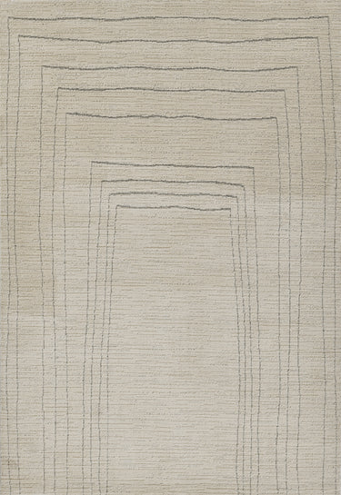 Ivory Wren Machine - Made Area Rug by Momeni, 5'3" X 7'3"