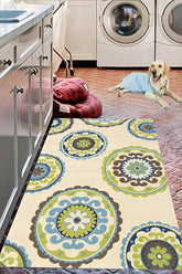 100% Polypropylene Vintage Indoor/Outdoor Area Rug