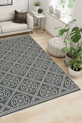 100% Polypropylene Scandinavian Indoor/Outdoor Area Rug