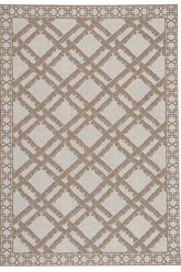 Finesse-Bamboo Trellis Barley Area Rug