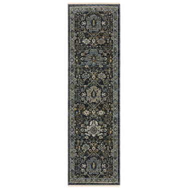 Oriental Weavers Aberdeen 533K1 Blue and Light Blue Hallway Runner Polyester Runner Rug - 2'3" x 7'6"