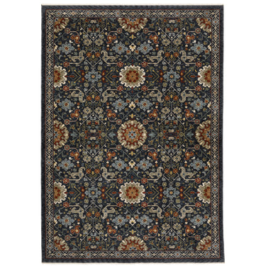 Oriental Weavers Aberdeen 006B1 Blue and Multi Small Entryway Accent Traditional Area Rug - 2' x 3'
