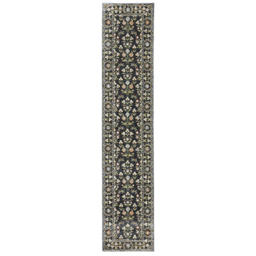 Oriental Weavers Andorra 3710A Blue and Multi Hallway Runner Polypropylene Runner Rug - 2'6" x 12'
