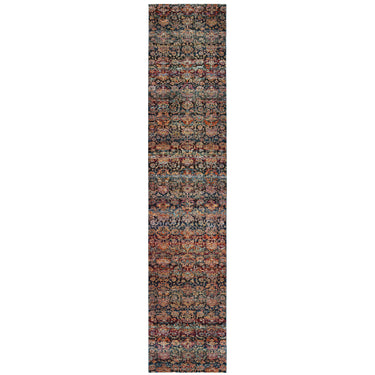 Oriental Weavers Andorra Multicolor 6836C Multi and Blue Hallway Runner Abstract Runner Rug - 2'6" x 12'