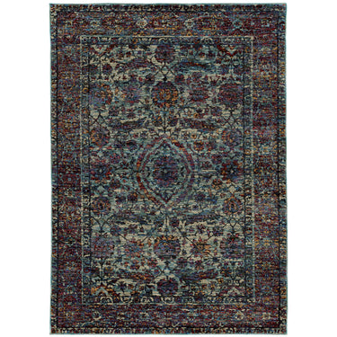 Oriental Weavers Andorra 6846B Blue and Purple Extra Large Room Anchor Traditional Area Rug - 10' x 13'2"