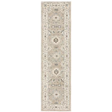 Oriental Weavers Andorra 8930L Beige and Ivory Hallway Runner Traditional Runner Rug - 2'3" x 8'