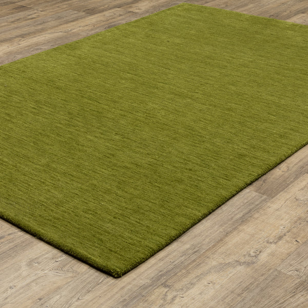 Oriental Weavers Aniston II II 27116 Olive Green Large Seating Area Rug Solid Area Rug - 6' x 9' lifestyle