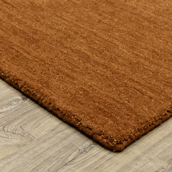 Oriental Weavers Aniston Orange II II 27118 Rust Hallway Runner Wool Runner Rug - 2'6