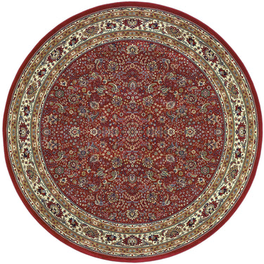 Oriental Weavers Ariana 113R3 Red and Ivory Round Accent Polypropylene Round Rug - 8' Round