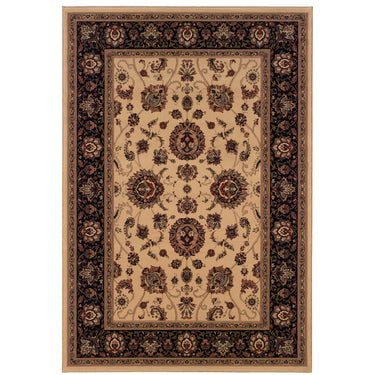 Oriental Weavers Ariana Ivory Medium Living Room Rug Polypropylene Area Rug - 5'3" x 7'9"