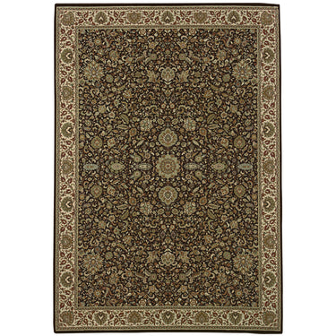 Oriental Weavers Ariana 172D2 Brown and Ivory Small Entryway Accent Medallion Area Rug - 2' x 3'