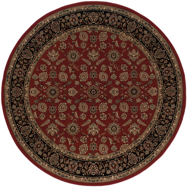 Oriental Weavers Ariana 271C3 Red and Black Round Accent Polypropylene Round Rug - 6' Round
