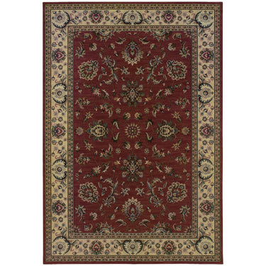 Oriental Weavers Ariana 311C3 Red and Ivory Extra Large Room Anchor Medallion Area Rug - 12' x 15'