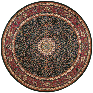 Oriental Weavers Ariana 095B3 Blue and Red Round Accent Polypropylene Round Rug - 6' Round