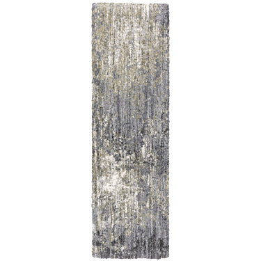 Oriental Weavers Aspen Grey 2060W Gray and Ivory Hallway Runner Abstract Runner Rug - 2'3" x 7'6"