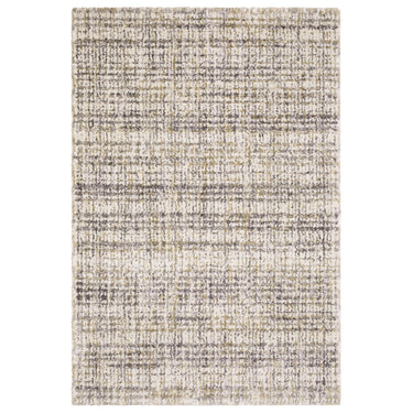 Oriental Weavers Aspen 2877B Ivory and Gold Extra Large Room Anchor Abstract Area Rug - 9'10" x 12'10"