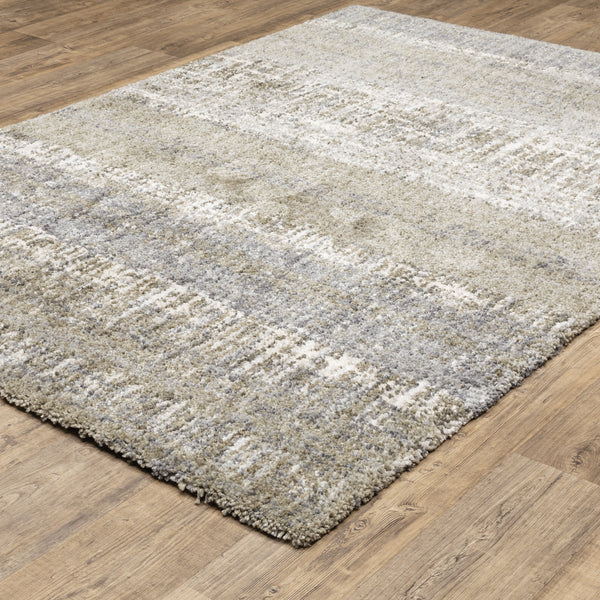 Oriental Weavers Aspen Grey 530J9 Gray and Ivory Oversized Dining Room Rug Contemporary Area Rug - 7'10