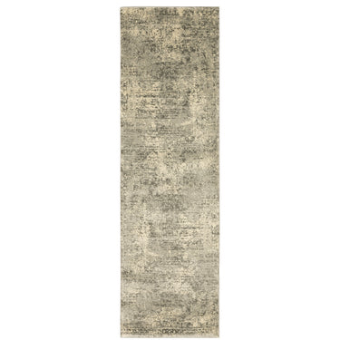 Oriental Weavers Astor 1806Q Beige and Gray Hallway Runner Medallion Runner Rug - 2'3" x 7'6"