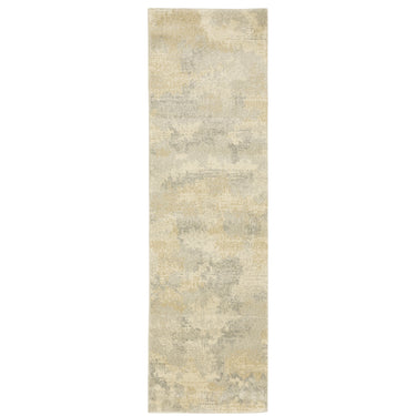 Oriental Weavers Astor 2268J Beige and Gray Hallway Runner Polypropylene Runner Rug - 2'3" x 7'6"
